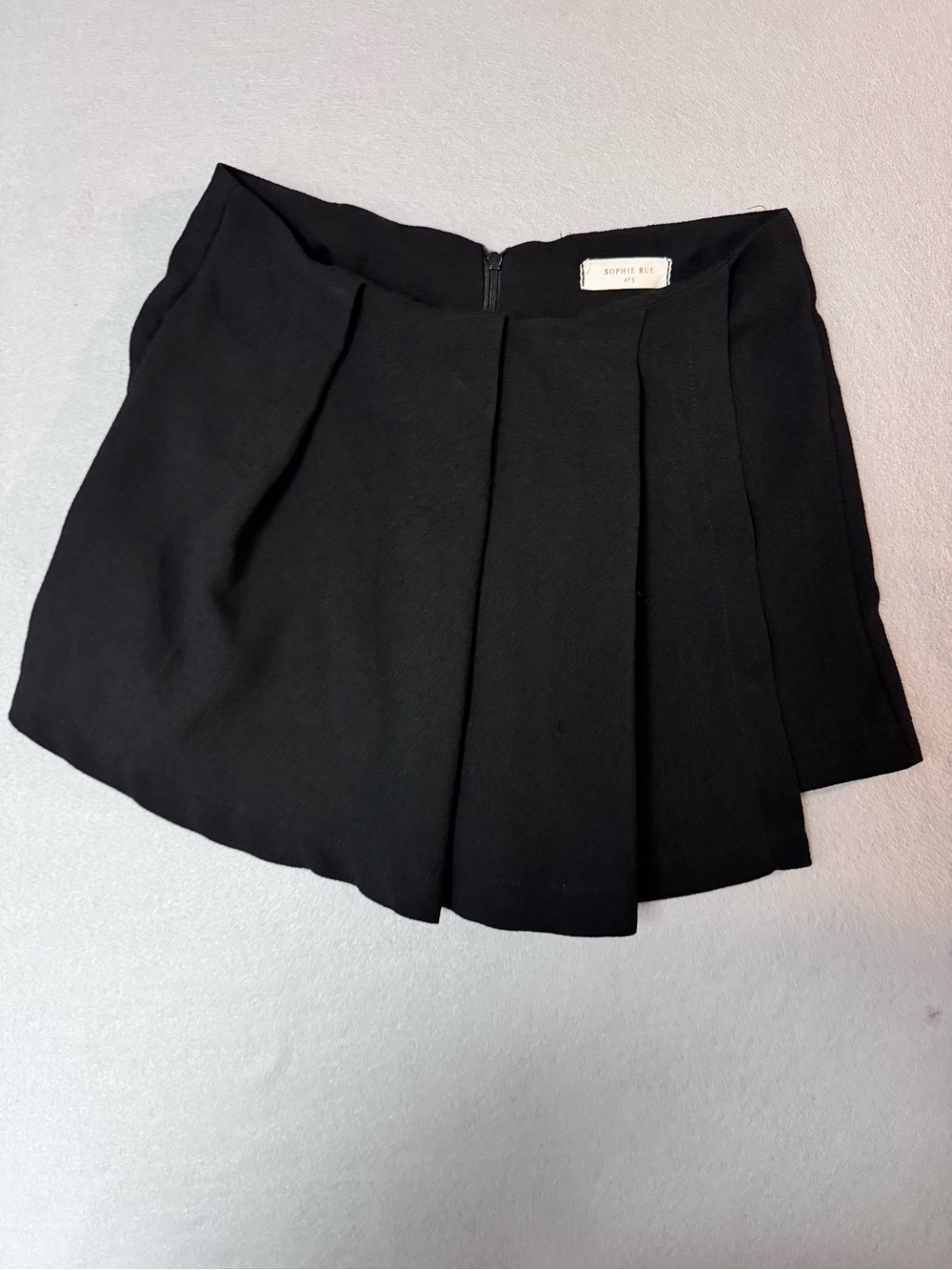 Sophie Rue Black Pleated Skort